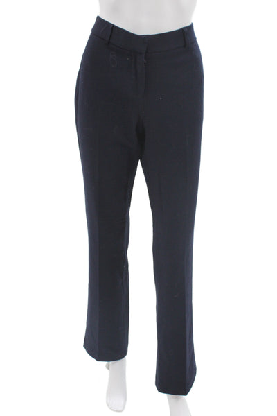 Amanda + Chelsea Unisex Dress Pants Dark Blue Button Solid Size 2