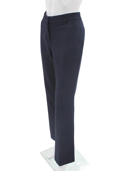 Amanda + Chelsea Unisex Dress Pants Dark Blue Button Solid Size 2
