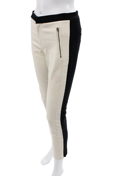 Banana Republic Womens Beige Cropped Ankle Pants Cotton Blend Size 0