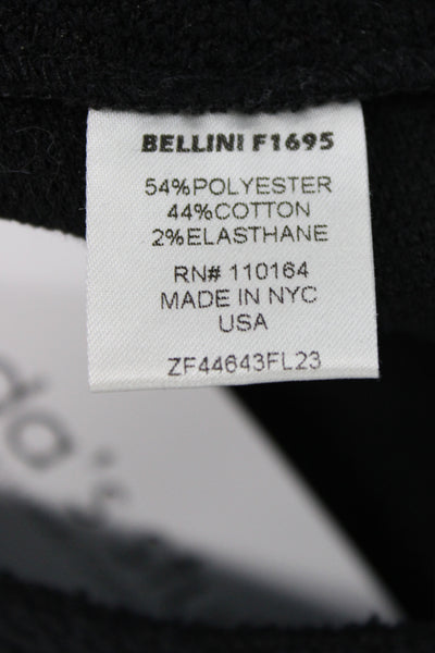 Avenue Montaigne Womens Sweatpants Black 69% Triacetate 31% Polyester Size 2