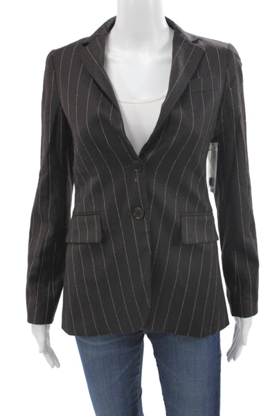 Theory Womens Pin Stripe Button up Blazer Size 0