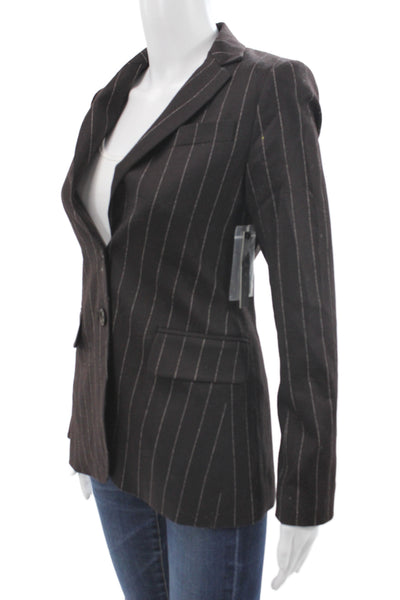 Theory Womens Pin Stripe Button up Blazer Size 0