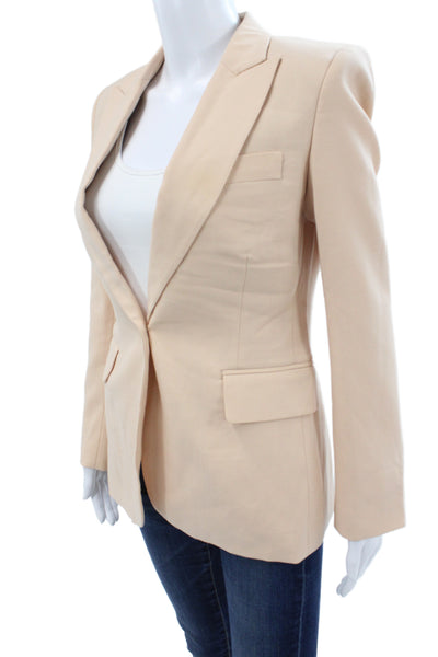 Equipment Femme Womens Collard button Blazer Pink Size 2