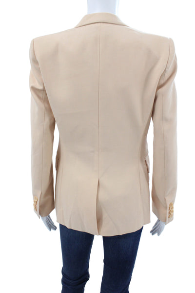 Equipment Femme Womens Collard button Blazer Pink Size 2