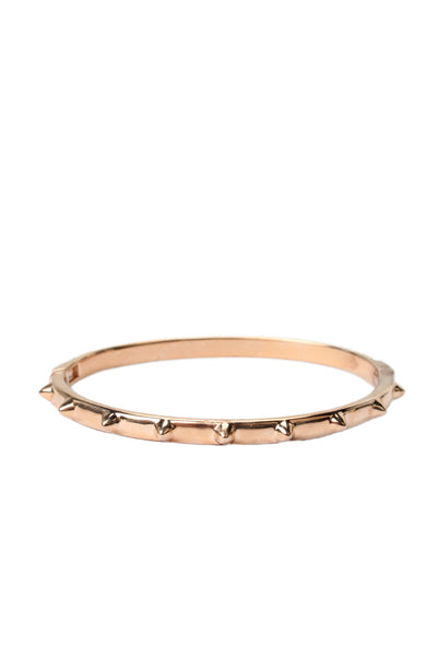APM Monaco Womens R-Gold Plated 925 Silver Cubic Zirconia Hérisson Spike Bangle