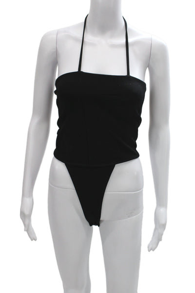 GAUGE81 Clothing Womens Sleeveless Square Neck Black Jumpsuit Size 34