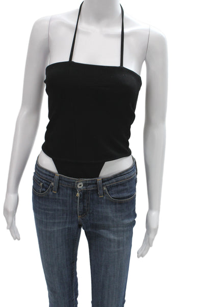GAUGE81 Clothing Womens Sleeveless Square Neck Black Jumpsuit Size 34