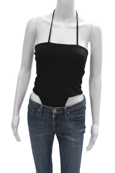 GAUGE81 Clothing Womens Sleeveless Square Neck Black Jumpsuit Size 34