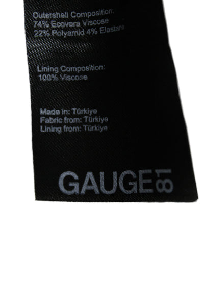 GAUGE81 Clothing Womens Sleeveless Square Neck Black Jumpsuit Size 34