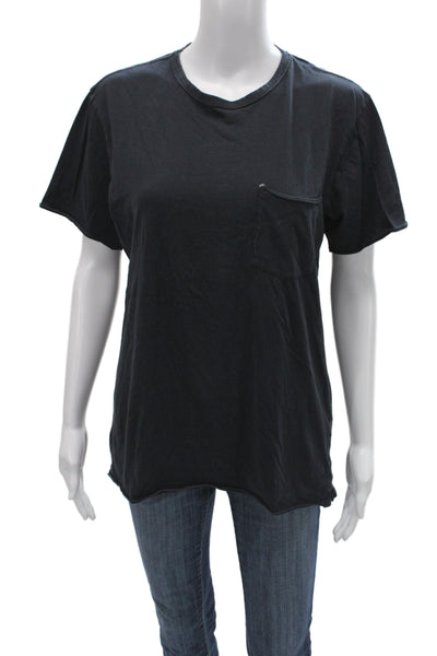 Rag & Bone Unisex Black Cotton Crew Neck Short Sleeve T-Shirt Size S