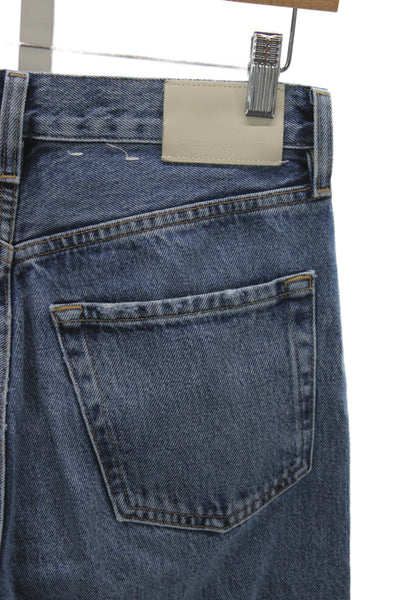 Citizens of Humanity Unisex Cropped Straight Jeans Dark Blue Size 23