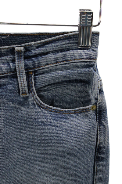 Frame Womens Bootcut Flared Jeans Blue High Waist 100% Cotton Size 24
