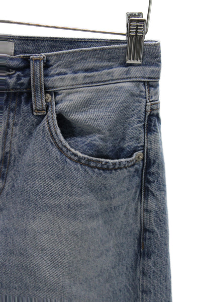 Pistola Unisex Light Blue High Waist Boyfriend Cropped Jeans Size 24