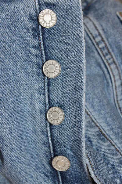 Agolde Womens Cropped Mom Jeans High Waist Blue 25in Inseam Size 24
