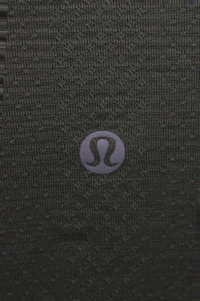 Lululemon Womens Long Sleeves Pullover Tee Shirt Green Size 10