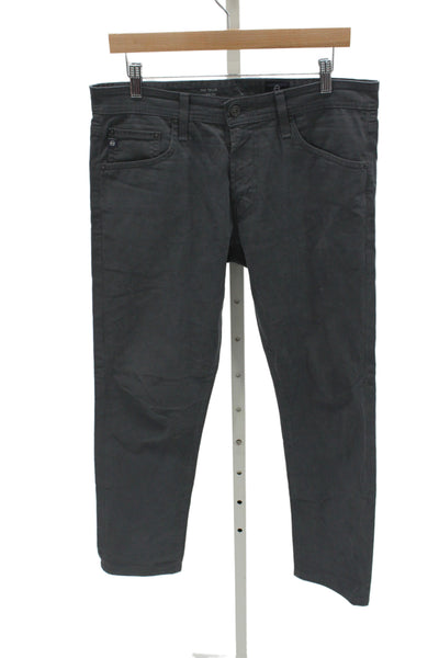 AG Adriano Goldschmied Mens Chino Pants Dark Gray Button 30 Inseam Size 32