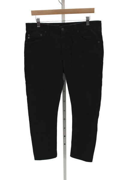 AG Adriano Goldschmied Mens Skinny Straight Black Jeans Size 32