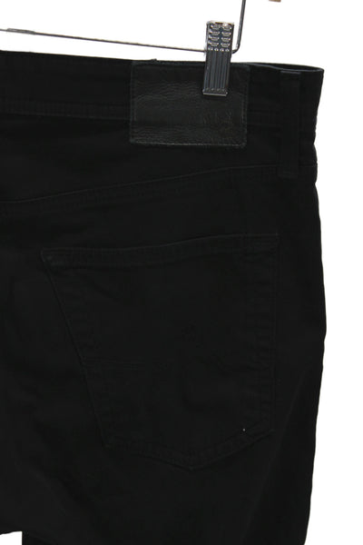 AG Adriano Goldschmied Mens Skinny Straight Black Jeans Size 32
