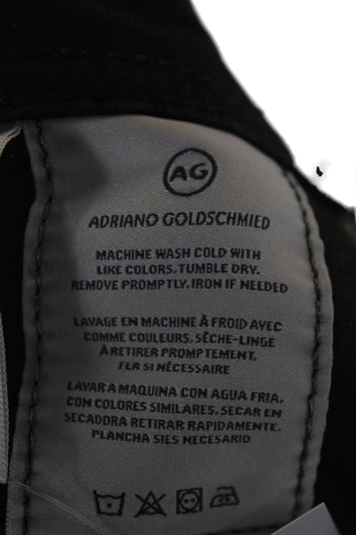 AG Adriano Goldschmied Mens Skinny Straight Black Jeans Size 32
