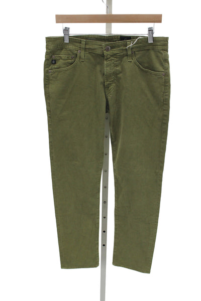 AG Adriano Goldschmied Mens Chinos Green Size 32