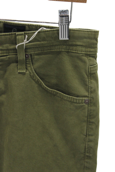AG Adriano Goldschmied Mens Chinos Green Size 32