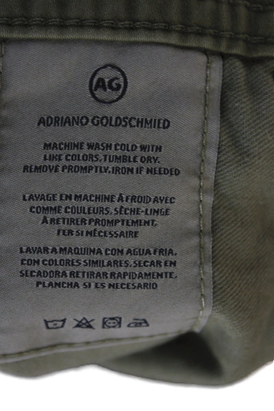 AG Adriano Goldschmied Mens Chinos Green Size 32