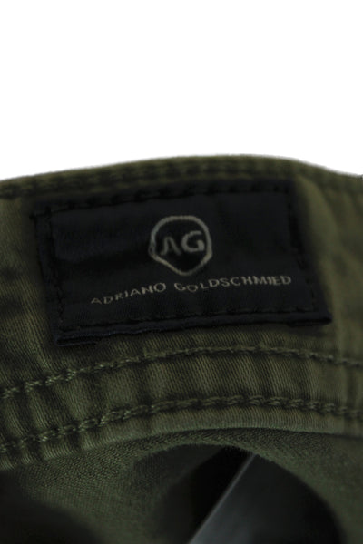 AG Adriano Goldschmied Mens Chinos Green Size 32