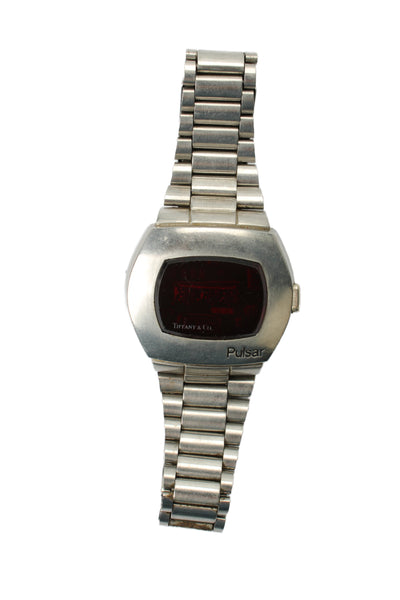 Pulsar x Tiffany & Co Unisex Vintage Stainless Steel P2 LED Digital Watch 40mm