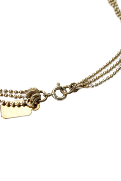 Lionette by Noa Sade Womens 14K Gold Vermeil Simulated Opal AVISH Necklace 16"