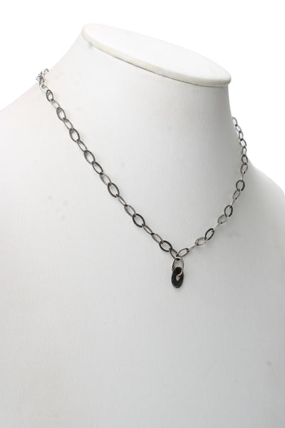 Silpada Womens 925 Silver Hammered Texture Disc Pendant Necklace 18" 6.3g
