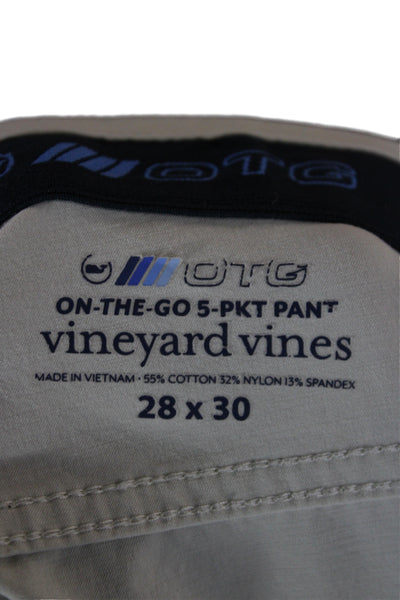 Vineyard Vines Mens Beige Chino Khakis Size 28