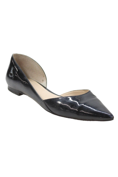 MARC FISHER LTD Womens Pointed Toe D'Orsay Flats Black Size 8.5 Medium