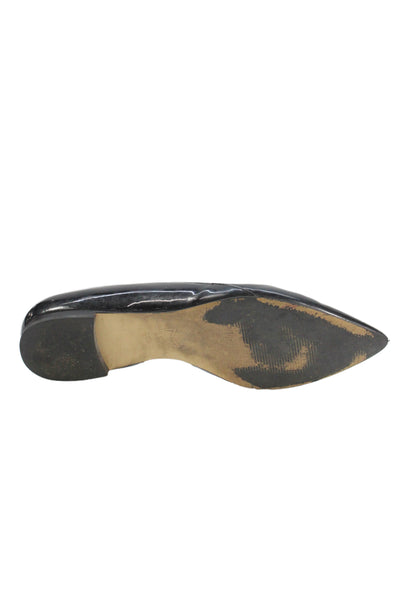 MARC FISHER LTD Womens Pointed Toe D'Orsay Flats Black Size 8.5 Medium
