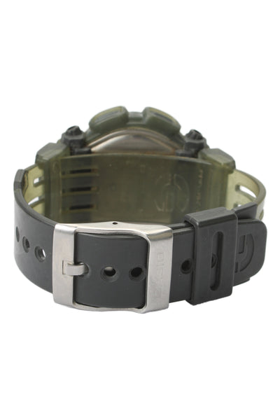 G Shock Mens Stainless Steel + Green Resin DW-9000 Digital Watch 47mm