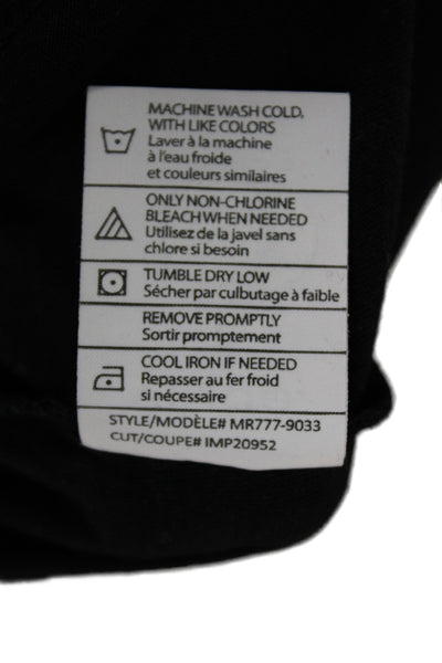 Vince Mens V-Neck T-Shirt Black Pima Cotton Size M