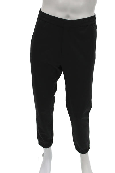 Theory Mens Clothing Black Solid Sweatshirt Size L