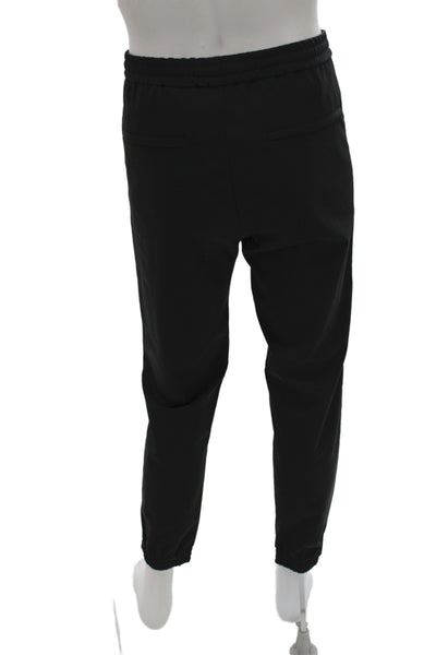 Theory Mens Clothing Black Solid Sweatshirt Size L