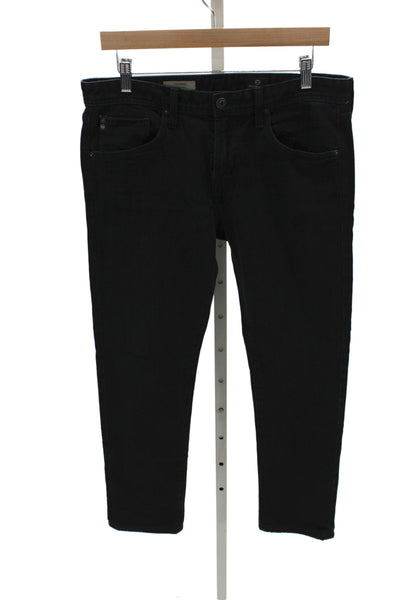 AG Adriano Goldschmied Mens Skinny Straight Black Jeans Size 32