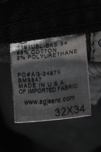 AG Adriano Goldschmied Mens Skinny Straight Black Jeans Size 32