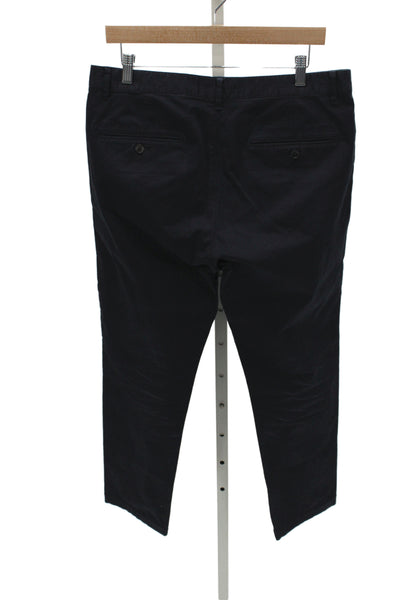 Theory Mens Chinos Black Cotton Stretch Size 33