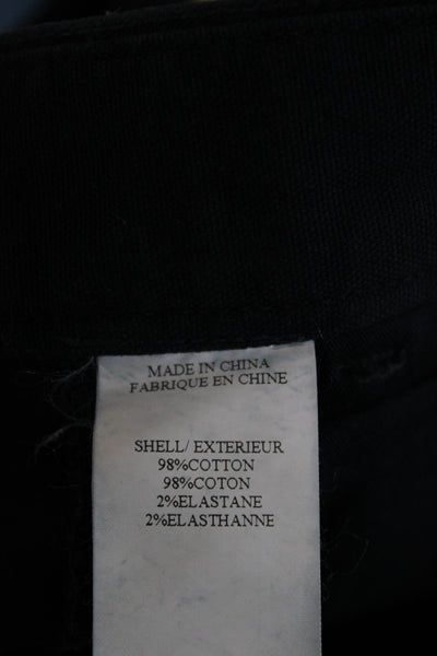 Theory Mens Chinos Black Cotton Stretch Size 33