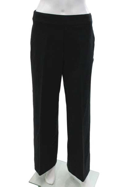 Spanx Women Dress Pants Black 100% Polyester Button Closure Size M