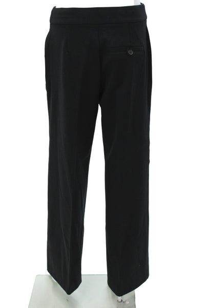 Spanx Women Dress Pants Black 100% Polyester Button Closure Size M