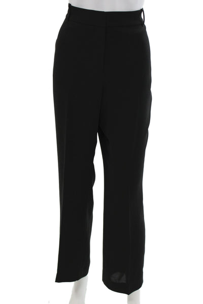 Hobbs Womens Dress Pants Black Polyester Solid Hook & Eye Size 12