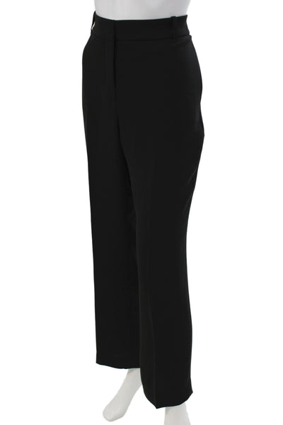 Hobbs Womens Dress Pants Black Polyester Solid Hook & Eye Size 12