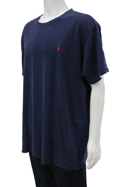 Polo Ralph Lauren Mens Dark Blue Short Sleeve T-Shirt Cotton Big Tall Size 2XL