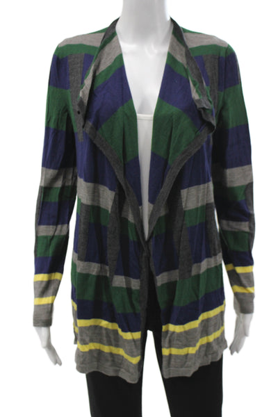 Lafayette 148 New York Unisex Dark Blue Wool Cardigan Long Sleeve Size M