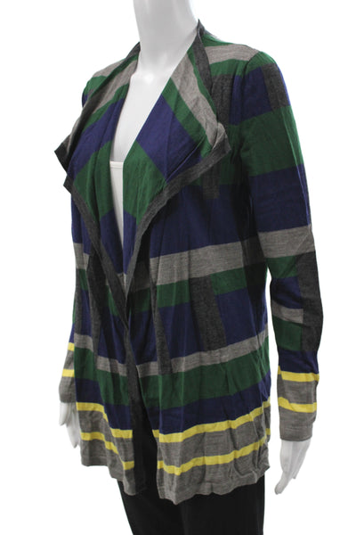 Lafayette 148 New York Unisex Dark Blue Wool Cardigan Long Sleeve Size M