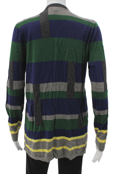 Lafayette 148 New York Unisex Dark Blue Wool Cardigan Long Sleeve Size M