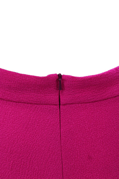 Black Halo Womens Tank Top Pleated Font Shorts Set Fuchsia Pink Size 4